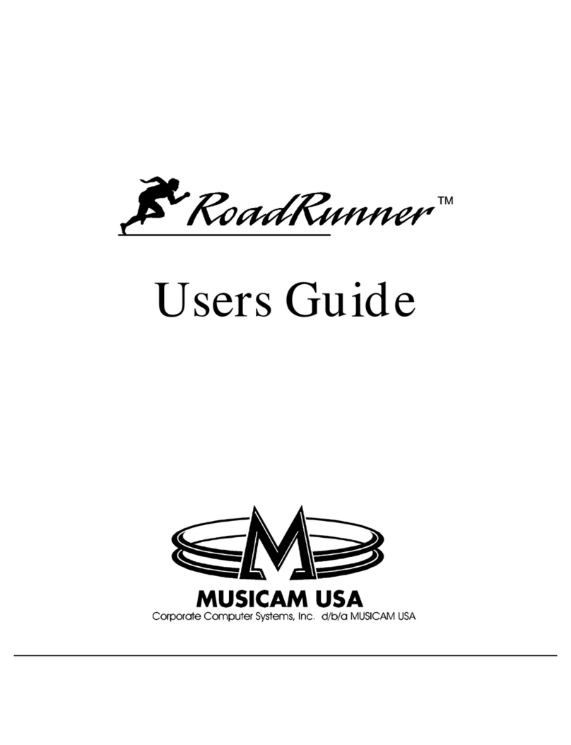 Musicam RoadRunner User manual