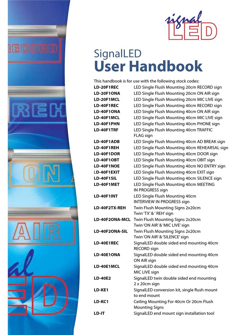 Sonifex SignalLED Series User handbook