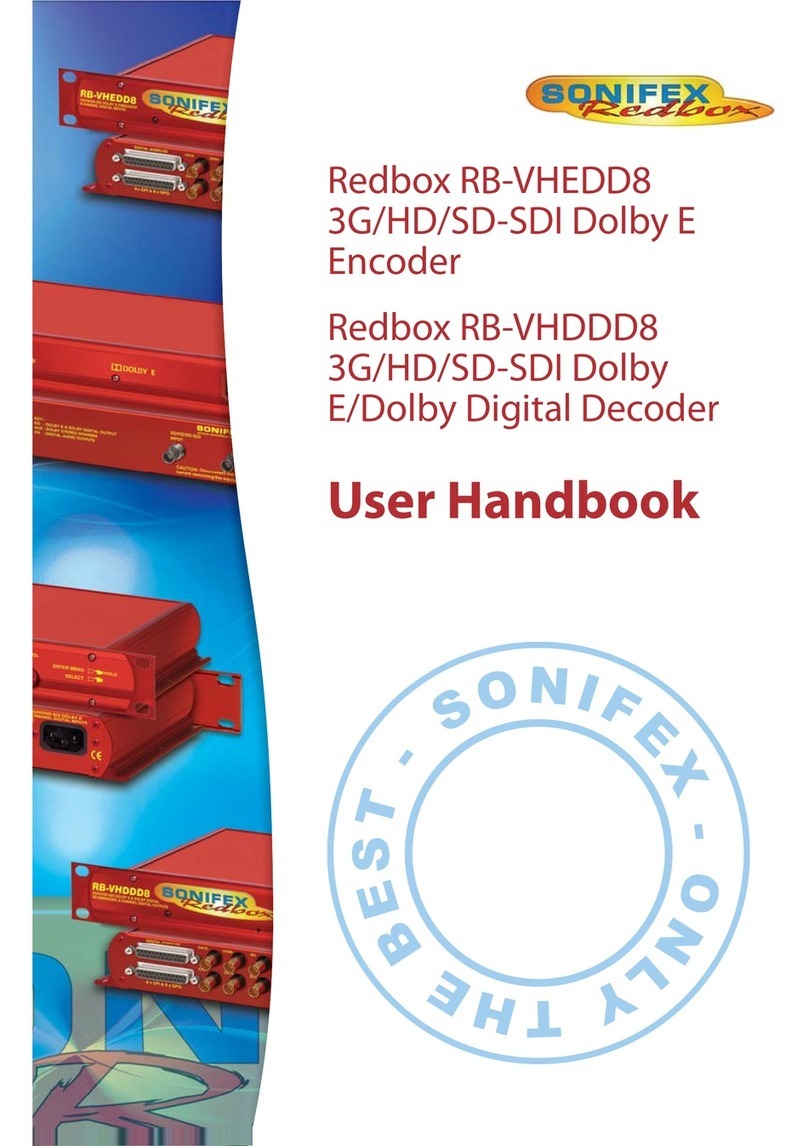 Sonifex Redbox RB-VHEDD8 User handbook