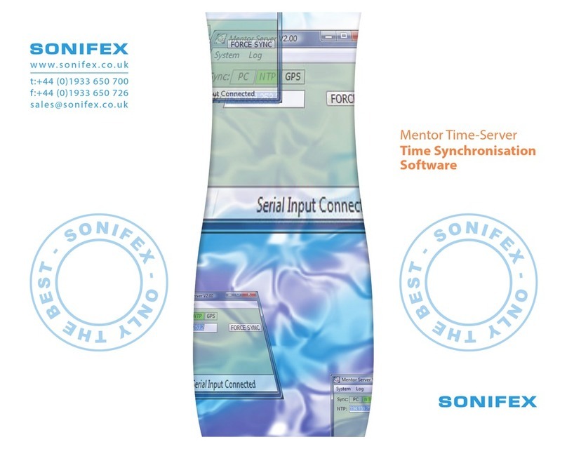 Sonifex Mentor Time-Server User handbook