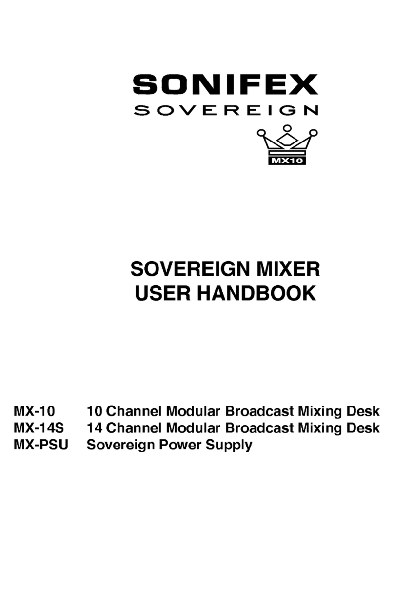 Sonifex SOVEREIGN MX10 Instruction Manual