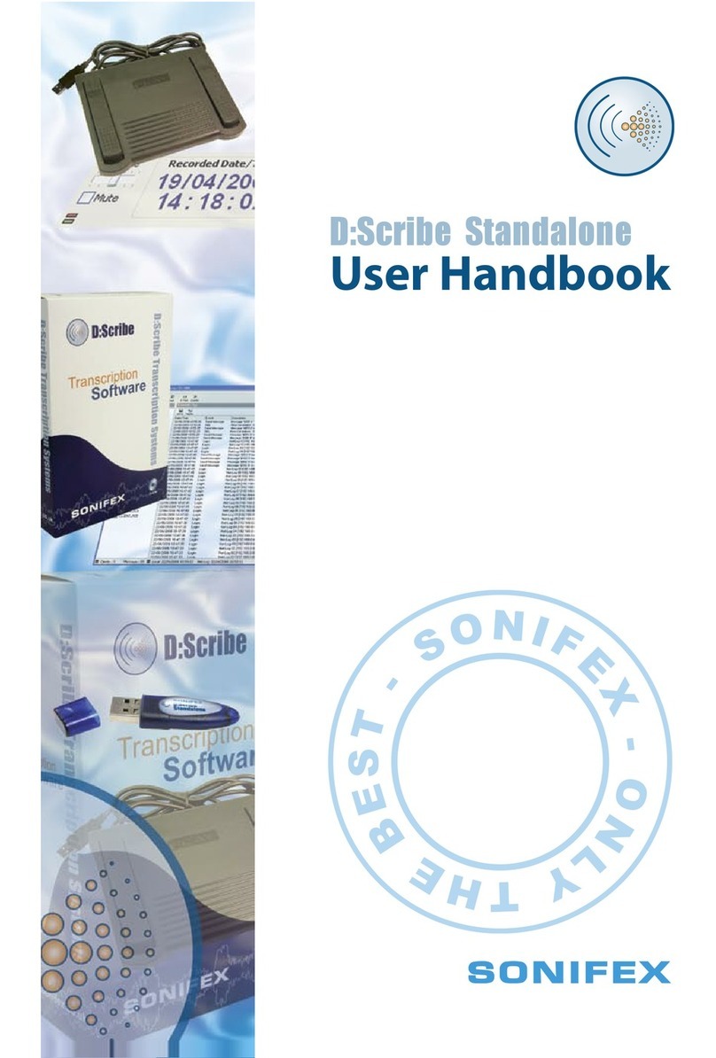 Sonifex D:Scribe Standalone User handbook