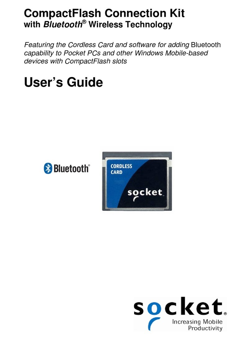 Socket CompactFlash Connection Kit user guide