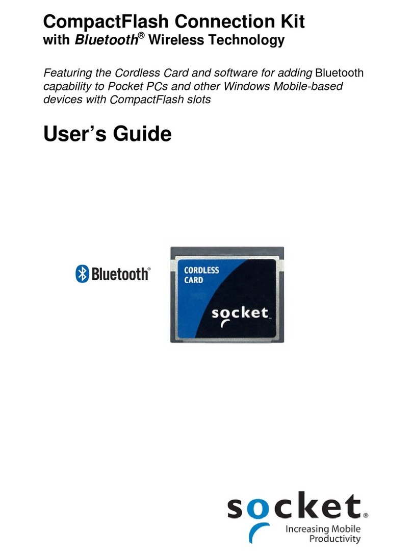 Socket CompactFlash Connection Kit user guide