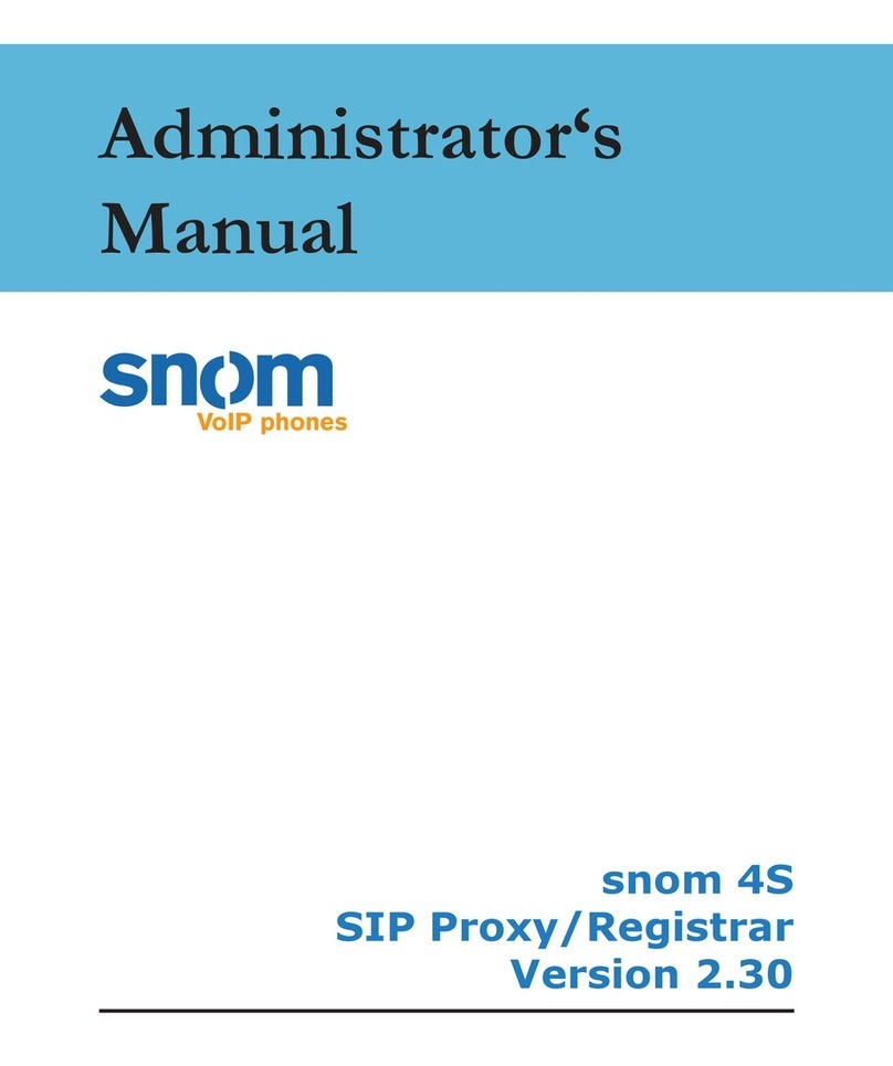 Snom 4S Media Server Use and care manual