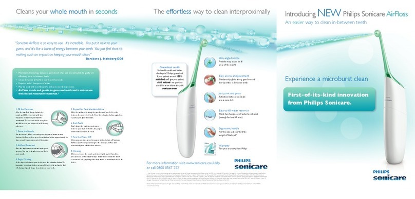 Sonicare AirFloss Installation and operation manual