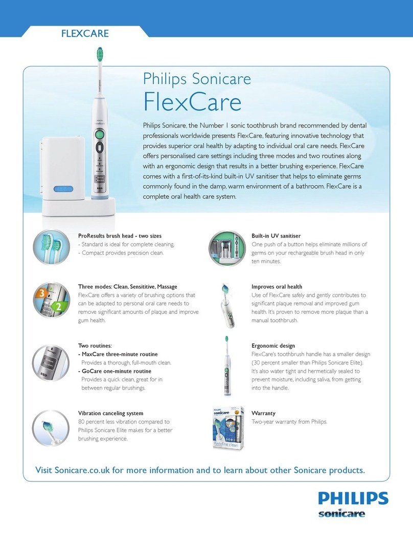 Philips Sonicare FlexCare Instruction Manual