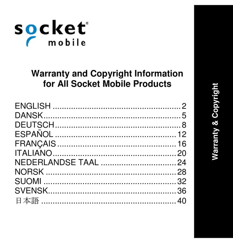 Socket Mobile products Warranty and copyright information