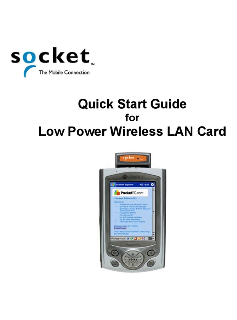 Socket Low Power Wireless LAN Card quick start guide