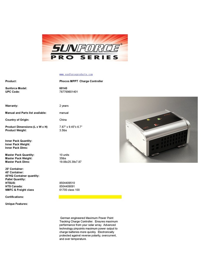 Sunforce PRO SERIES 60140 manual&nbsp;