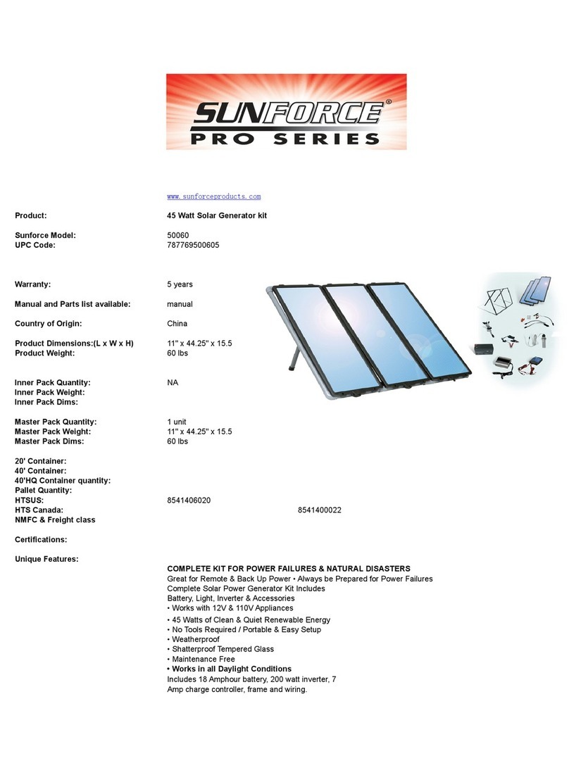 Sunforce Pro Series 50060 manual&nbsp;