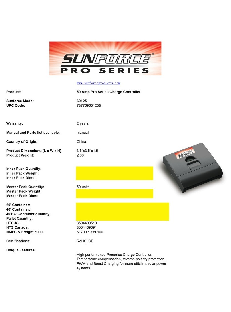 Sunforce PRO SERIES 60125 manual&nbsp;