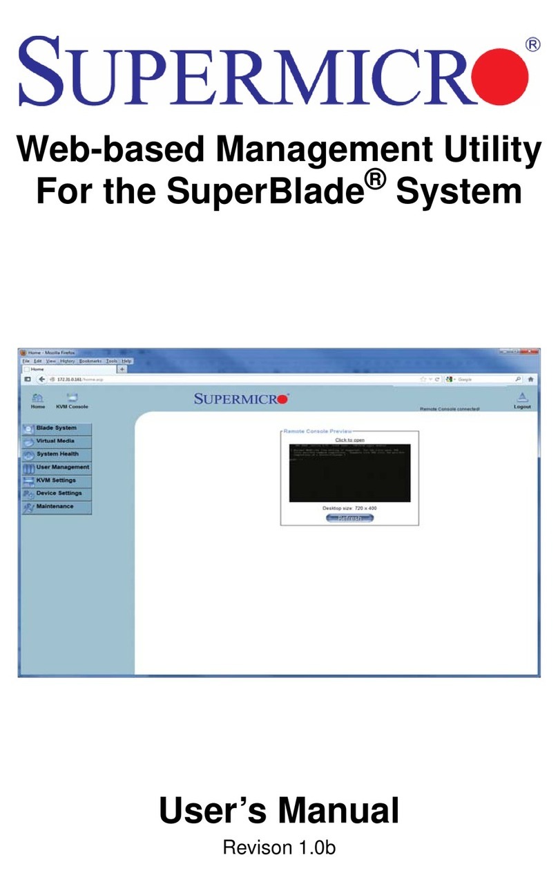 Supermicro Web-based Management Utility user manual