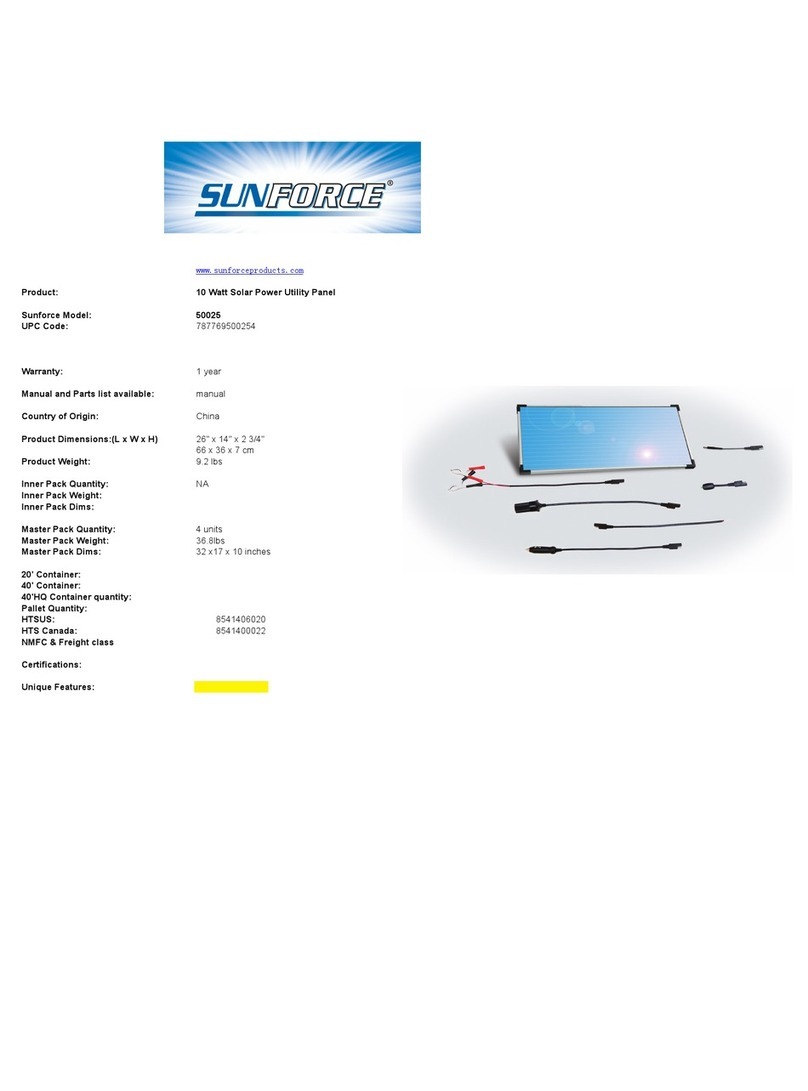 Sunforce 50025 User manual Sunforce 50025 User manual
