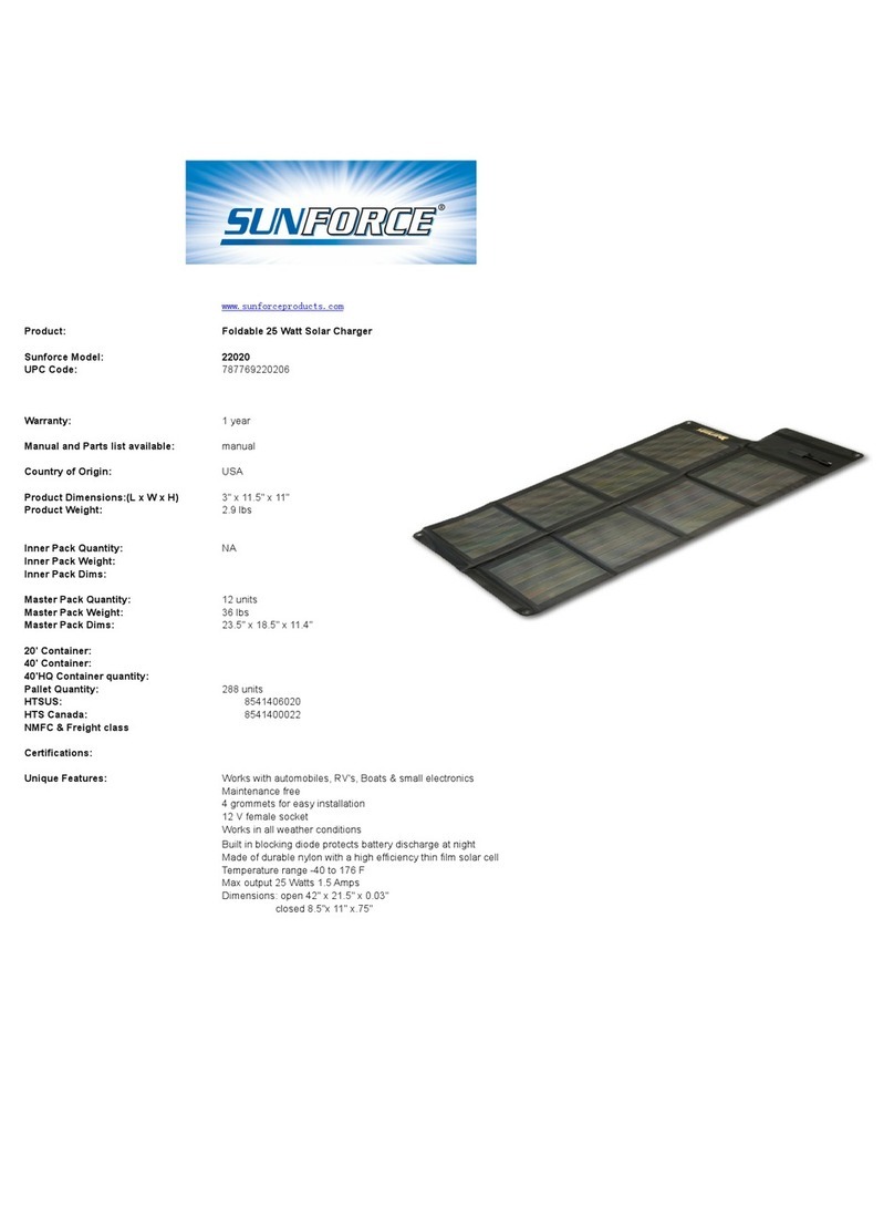 Sunforce 22020 User manual Sunforce 22020 User manual