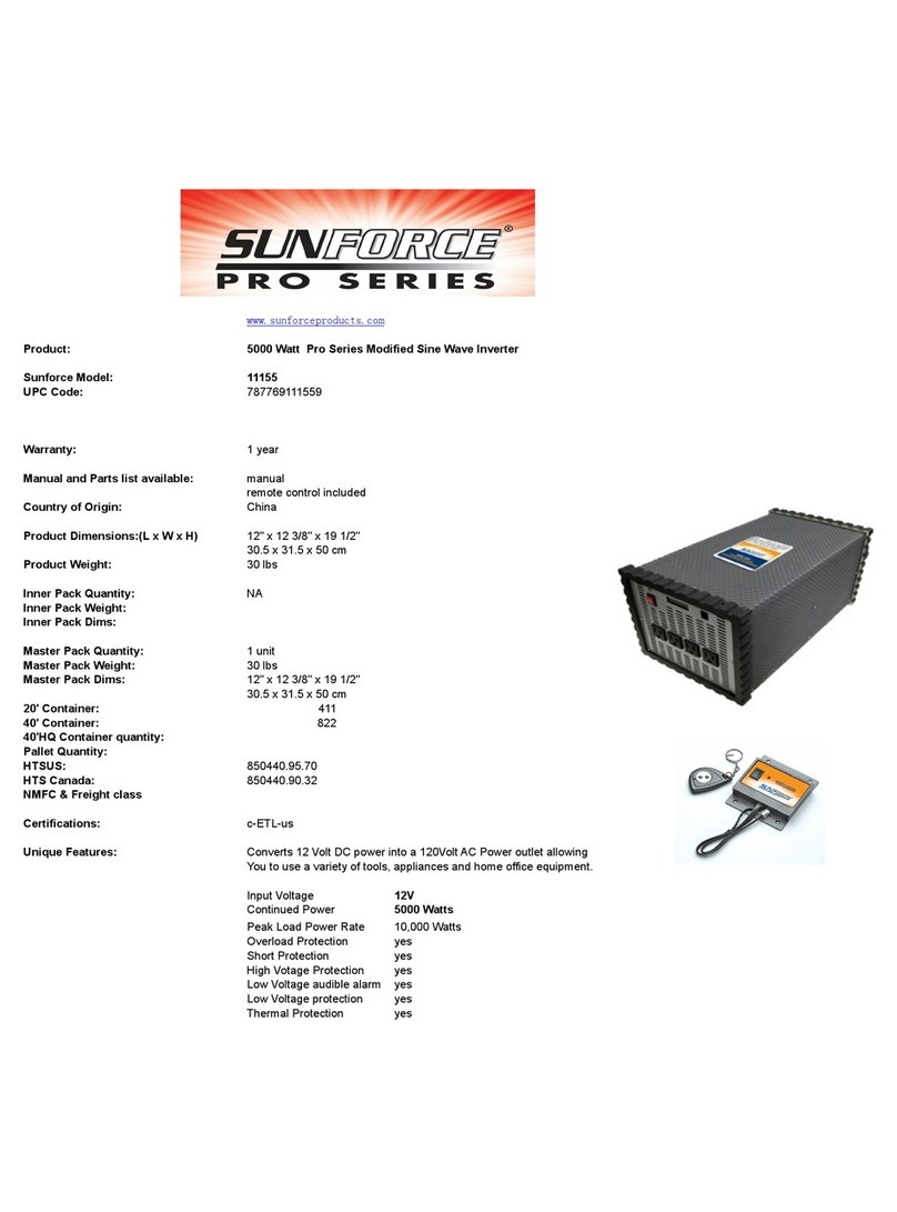 Sunforce PRO SERIES 11155 manual&nbsp;