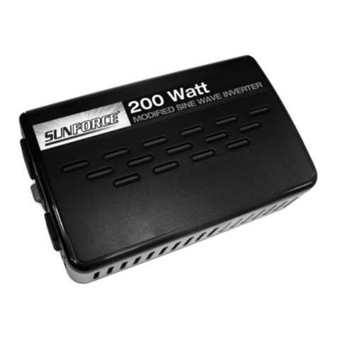 Sunforce 200Watt POWER INVERTER user manual