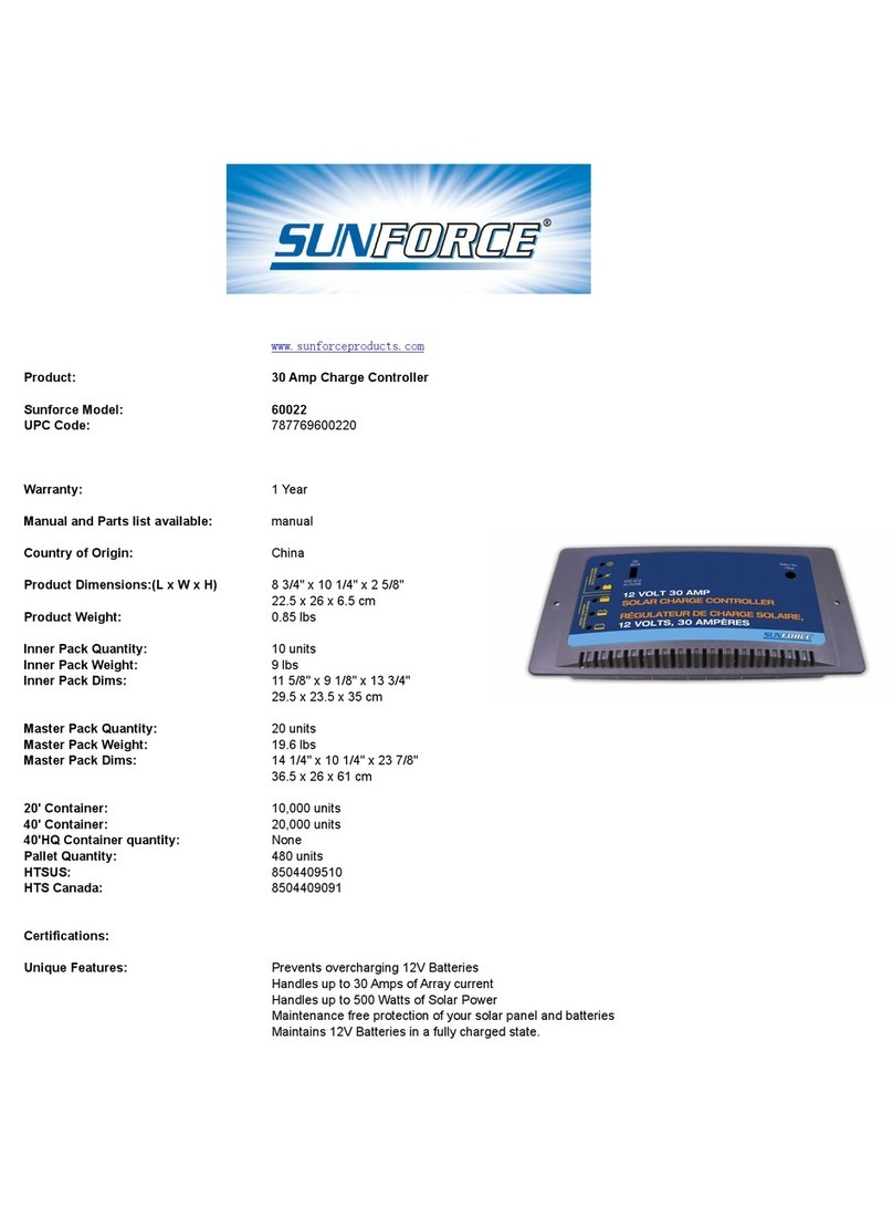 Sunforce 60022 User manual Sunforce 60022 User manual