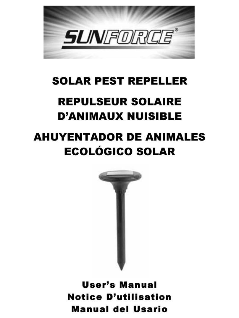 Sunforce SOLAR PEST REPELLER User manual