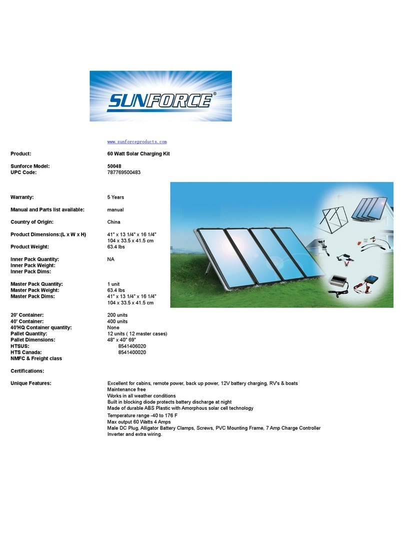 Sunforce 50048 User manual Sunforce 50048 User manual