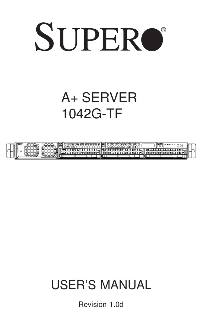 Supermicro Supero A+ SERVER 1042G-TF User manual