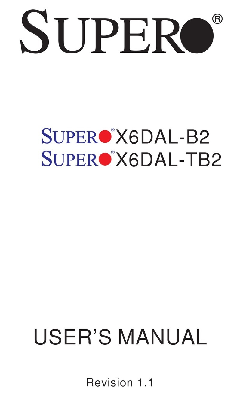 Supermicro Supero X6DAL-B2 User manual