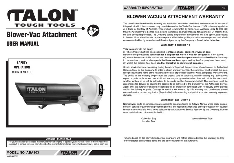 Talon Tools ABA103 User manual