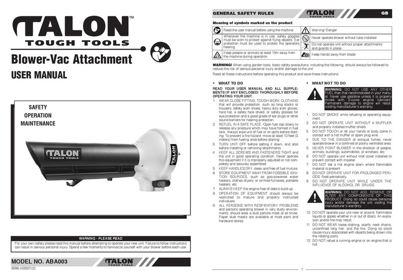 Talon ABA003 user manual