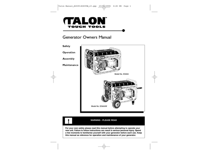 Talon EG500 owner's manual