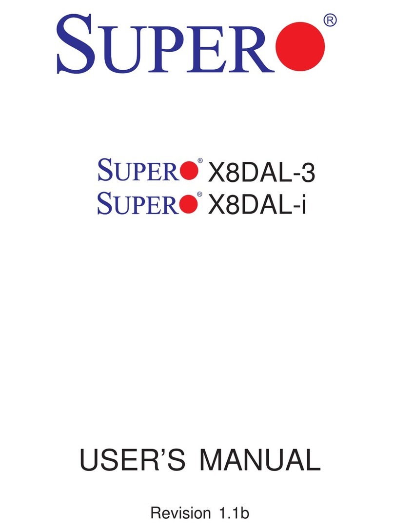 Supero Supero X8DAL-3 user manual