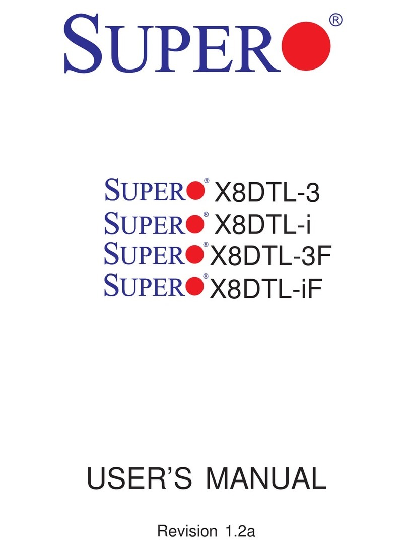 Supero Super X8DTL-3 User manual