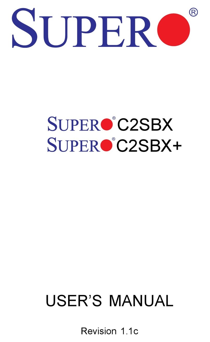 Supermicro Supero C2SBX User manual Supermicro Supero C2SBX User manual