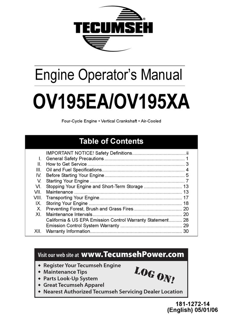 Tecumseh Power OV195EA User manual