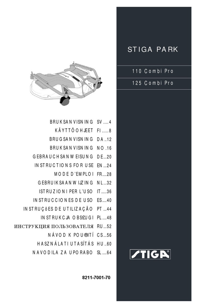 Stiga 110 Combi Pro User manual