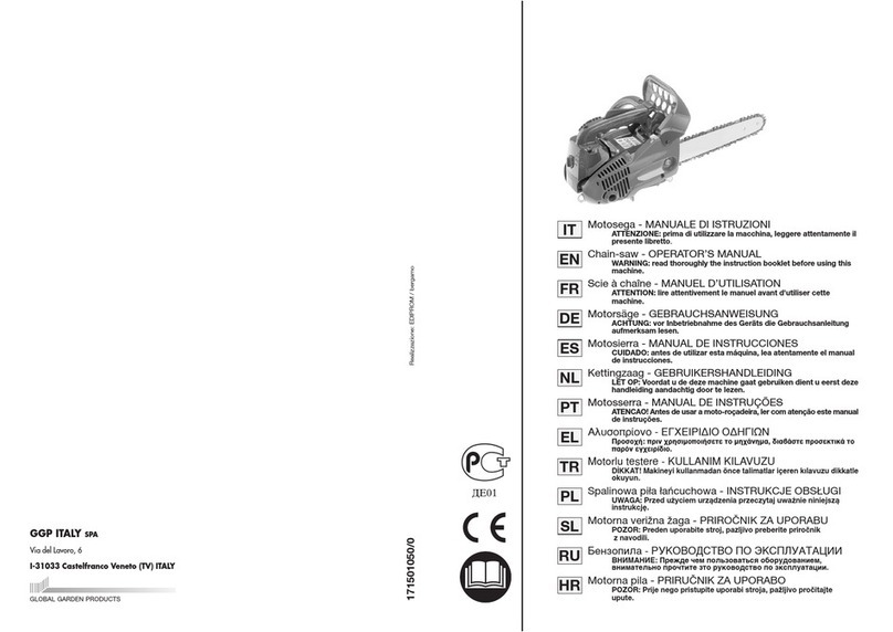 GGP ITALY SPA Electric Chain-saw Operator's manual