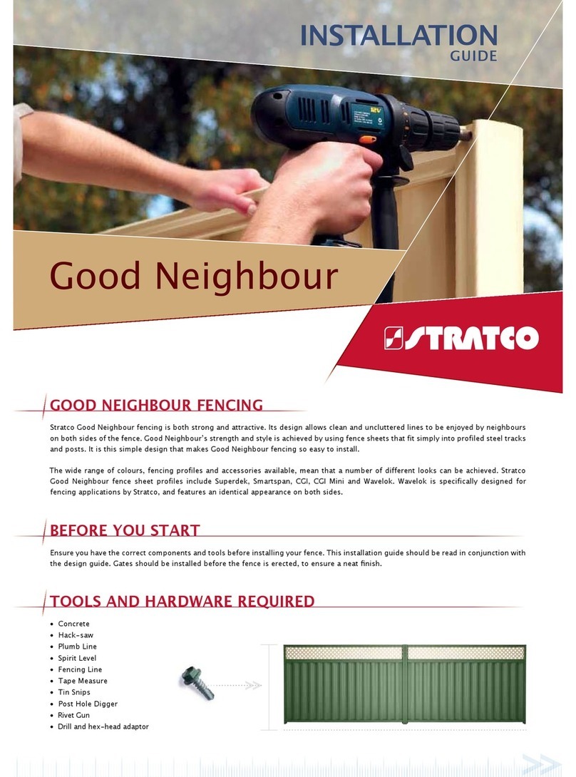 Stratco Good Neighbour installation guide