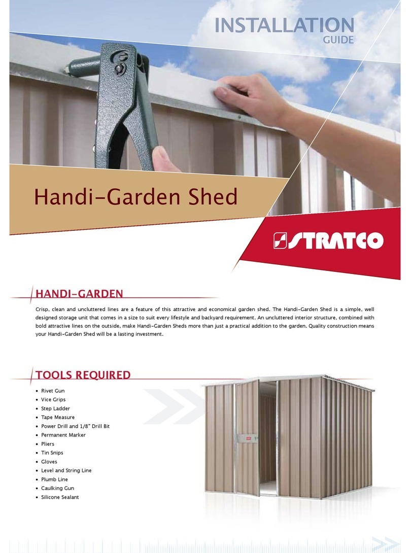 Stratco Handi-Garden Shed User manual