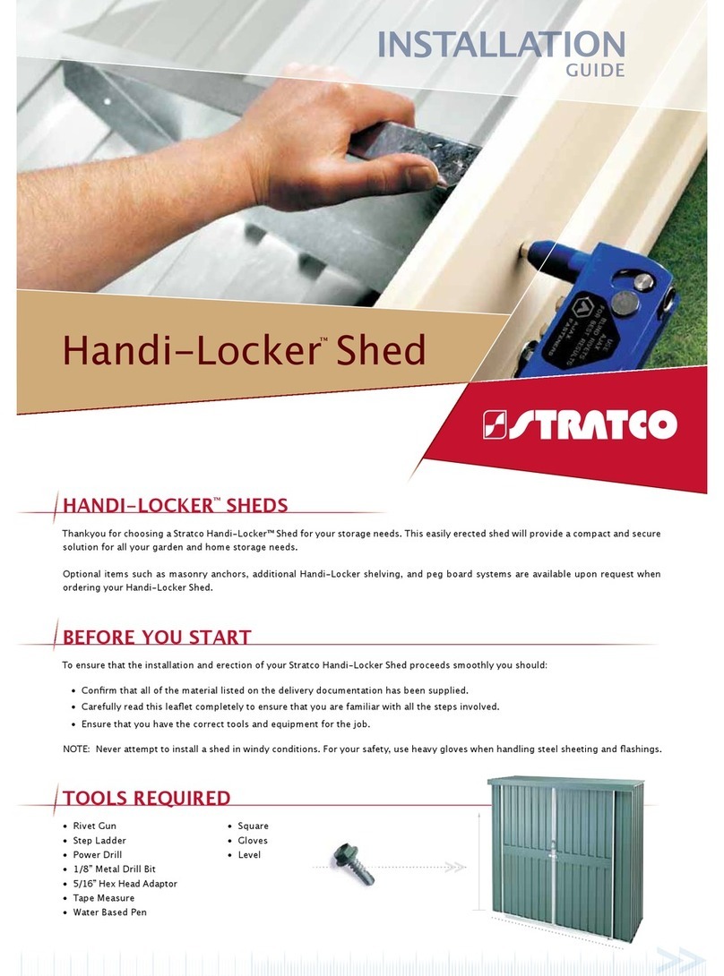 Stratco Handi-Locker Shed User manual Stratco Handi-Locker Shed User manual