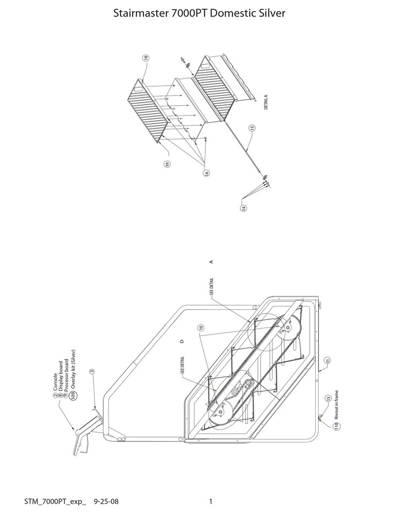 Stairmaster 7000PT Domestic Silver Wiring diagram