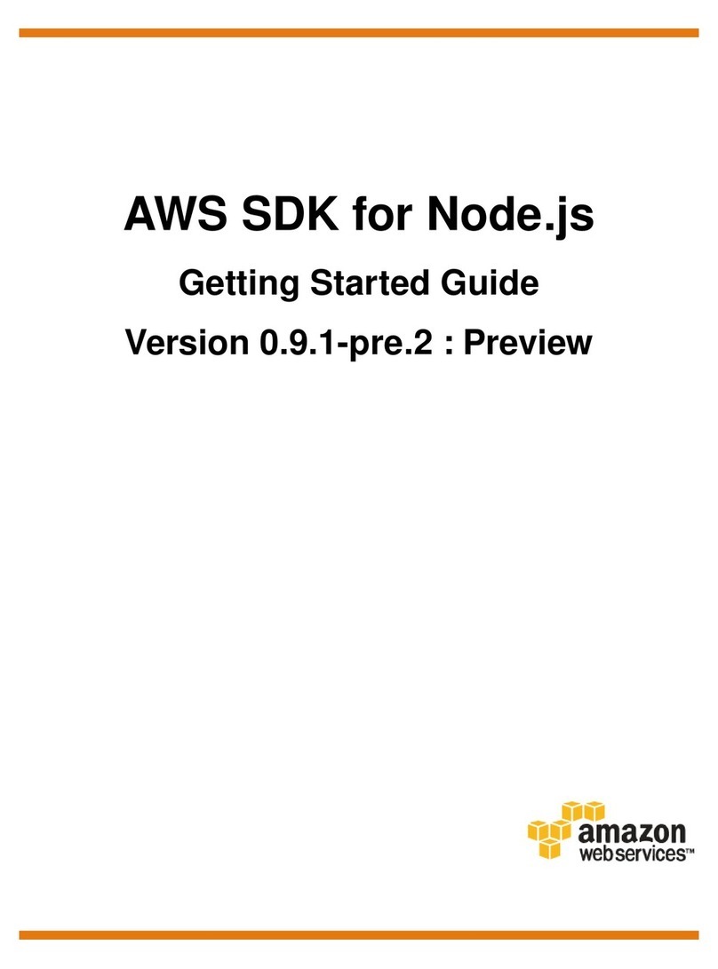 Amazon AWS SDK User manual Amazon AWS SDK User manual