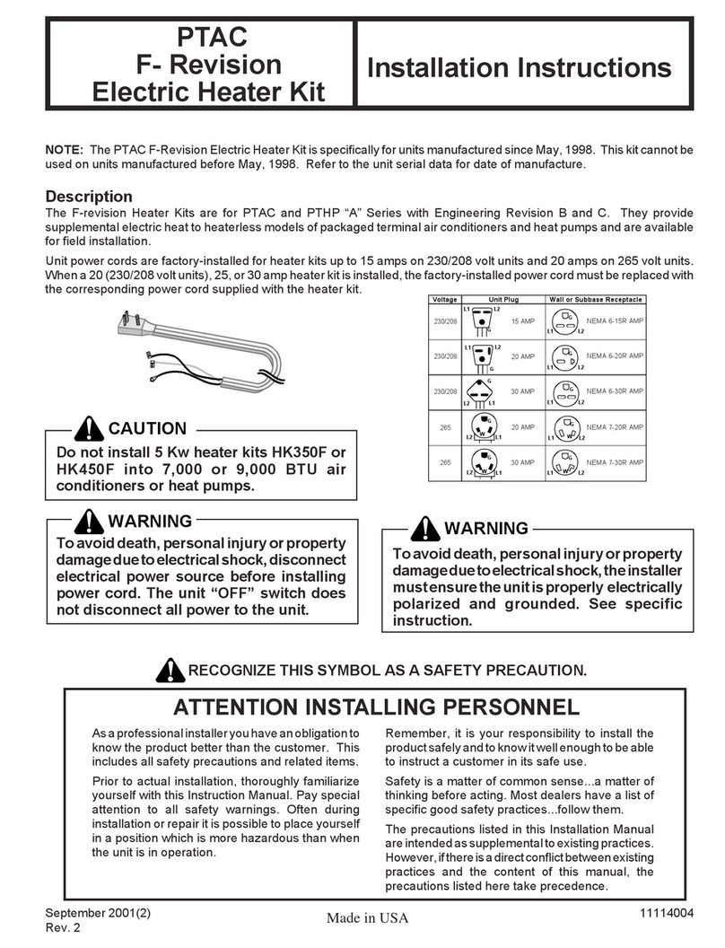 Amana F- Revision User manual