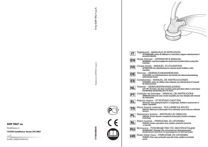 GGP ITALY SPA Grass Trimmer Operator's manual