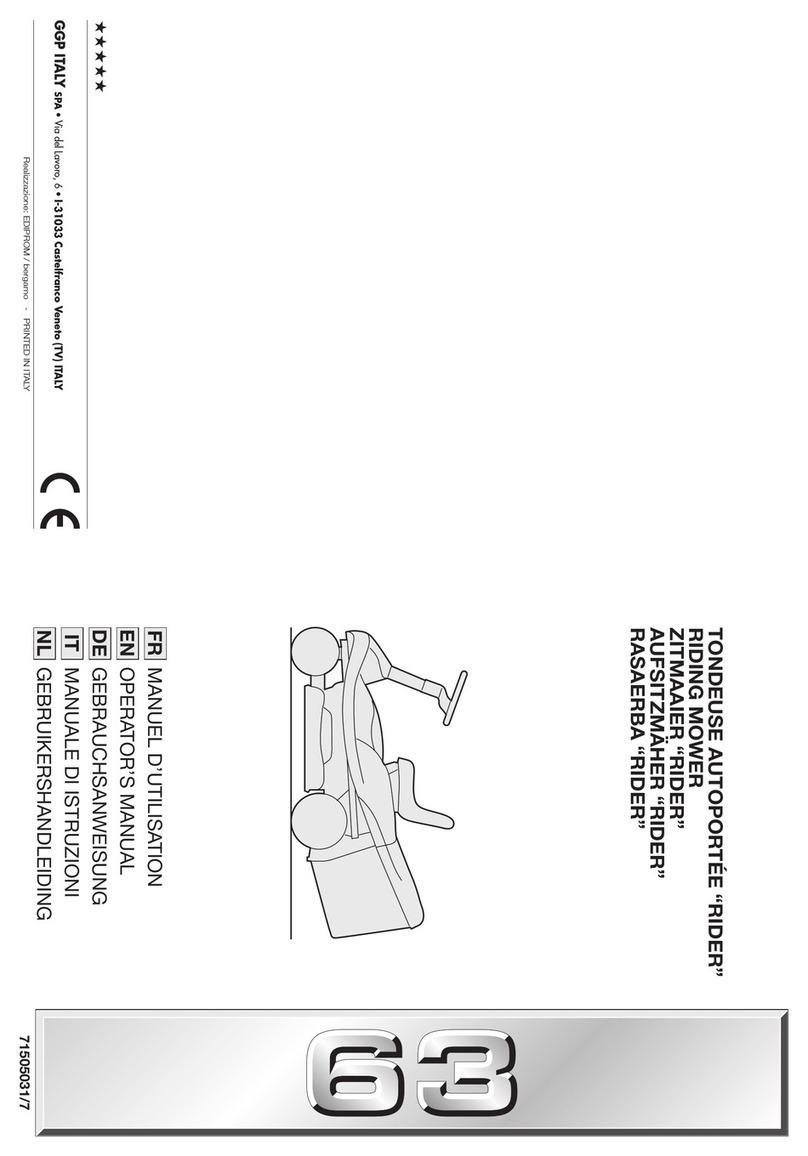 GGP ITALY SPA 63 Operator's manual