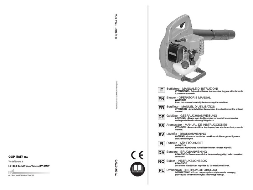 GGP ITALY SPA Blower Operator's manual