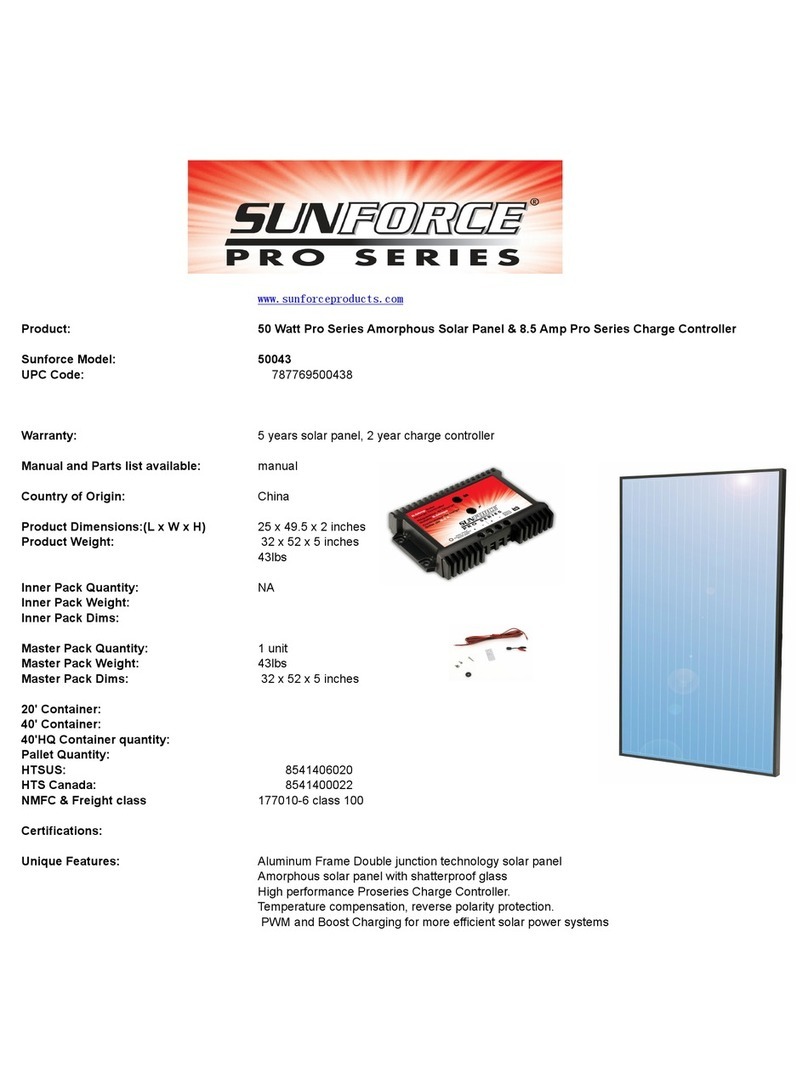 Sunforce PRO SERIES 50043 manual Sunforce PRO SERIES 50043 manual 