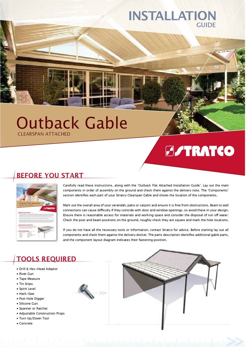 Stratco Outback Gable installation guide