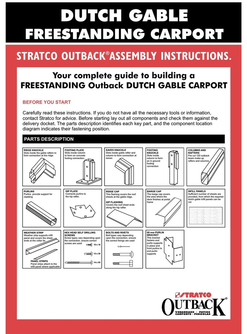 Stratco DUTCH GABLE Assembly instructions