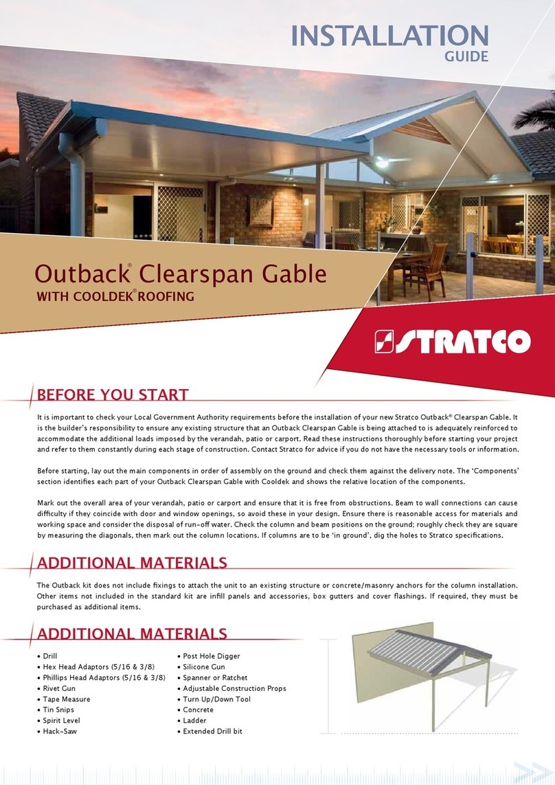 Stratco Outback Clearspan Gable User manual