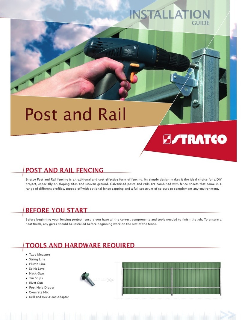 Stratco Post and Rail installation guide