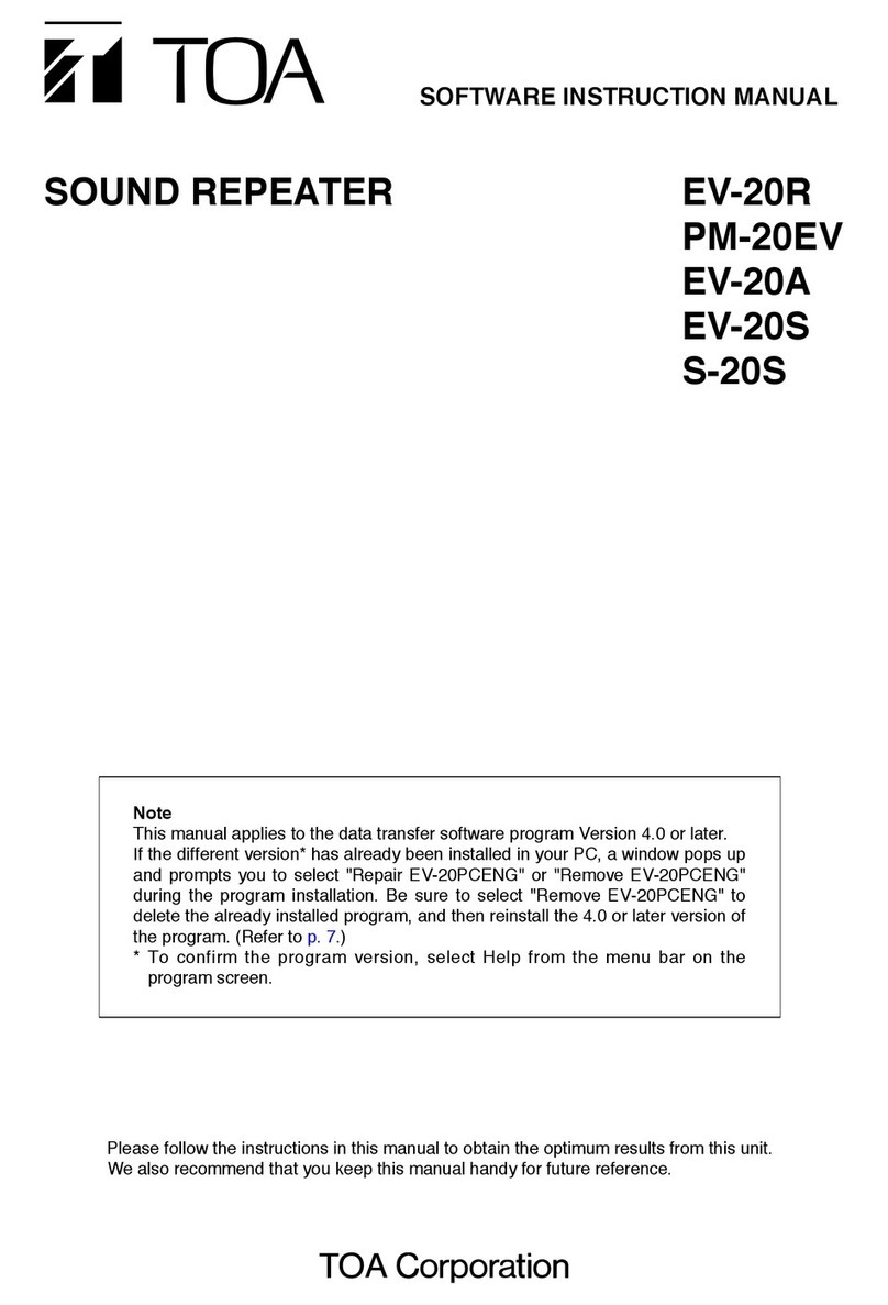 Toa EV-20R User manual